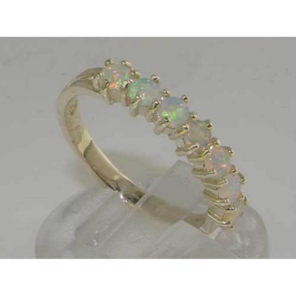 opal seven stone ring