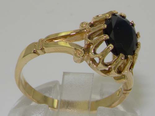 2277.11_2.jpg Solid Yellow Gold Natural Sapphire Womens Solitaire Ring
