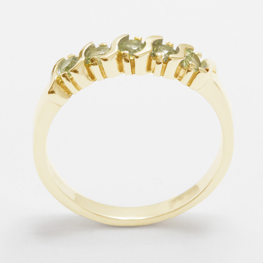4007.6_1.jpg Yellow Gold Natural Peridot Womens Eternity Ring