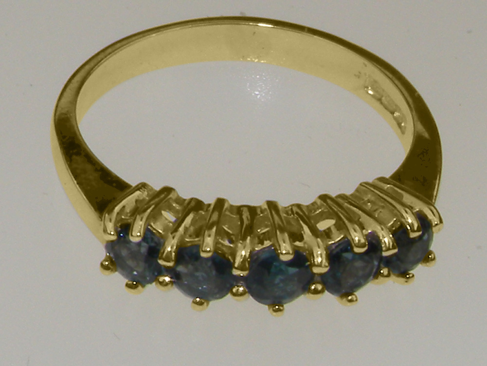 4039.126_3.jpg Yellow Gold Natural London Blue Topaz Womens Eternity Ring