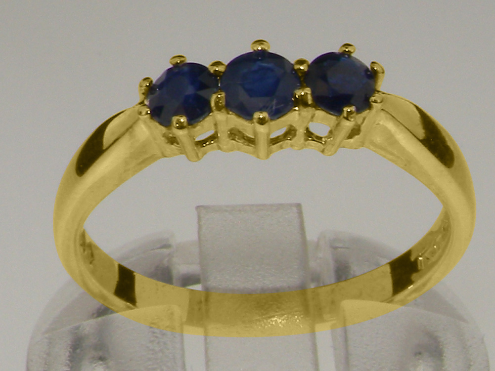 4065.11_1.jpg Yellow Gold Natural Sapphire Womens Trilogy Ring