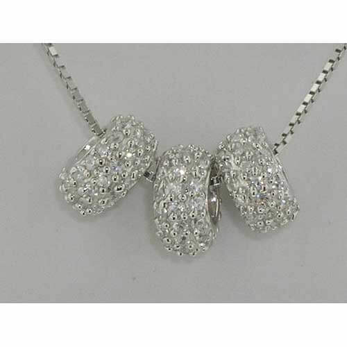 Sterling Silver Modern Designer Pendant Necklace