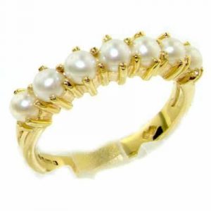 9ct Gold Pearl Eternity Ring