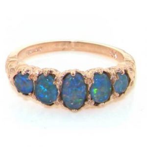 9ct Rose Gold Opal Ring