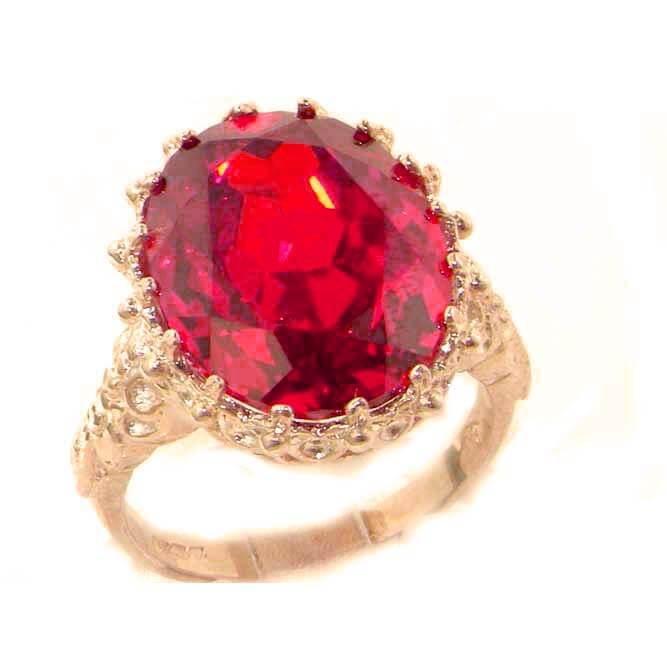 Luxury Solid 9ct Rose Gold Large 16x12mm Oval 17ct Synthetic Fire Opal Ring Luxury Solid 9ct Rose Gold Large 16x12mm Oval 17ct Synthetic Fire Opal Ring