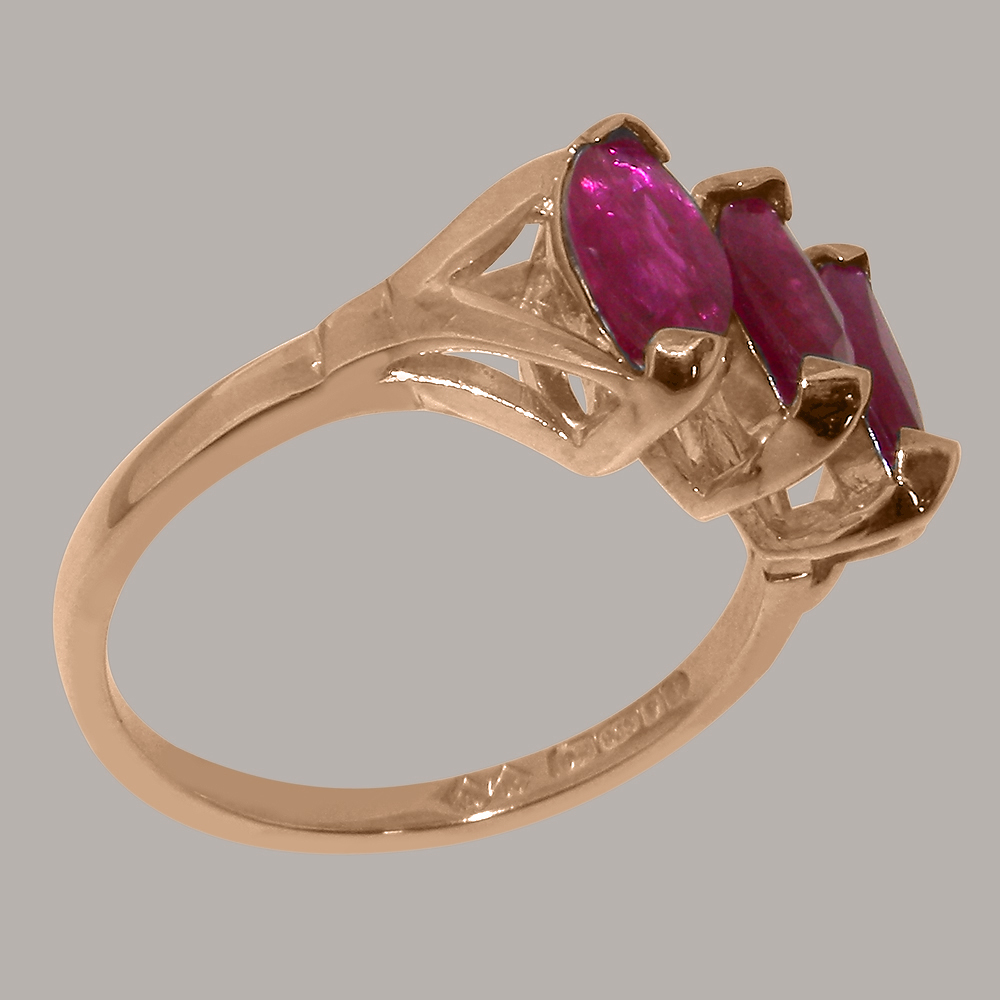 r117.10_2.jpg Rose Gold Natural Ruby Womens Trilogy Ring