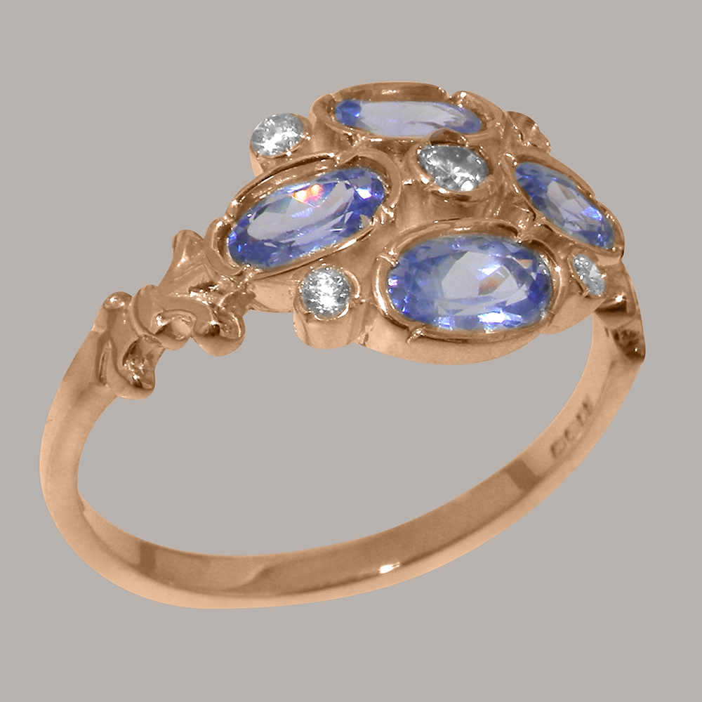 r2720.27.50_1.jpg Solid Rose Gold Natural Diamond & Tanzanite s Ring