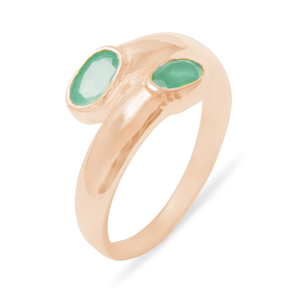 r4008.9_0.jpg Rose Gold Natural Emerald Womens Band Ring