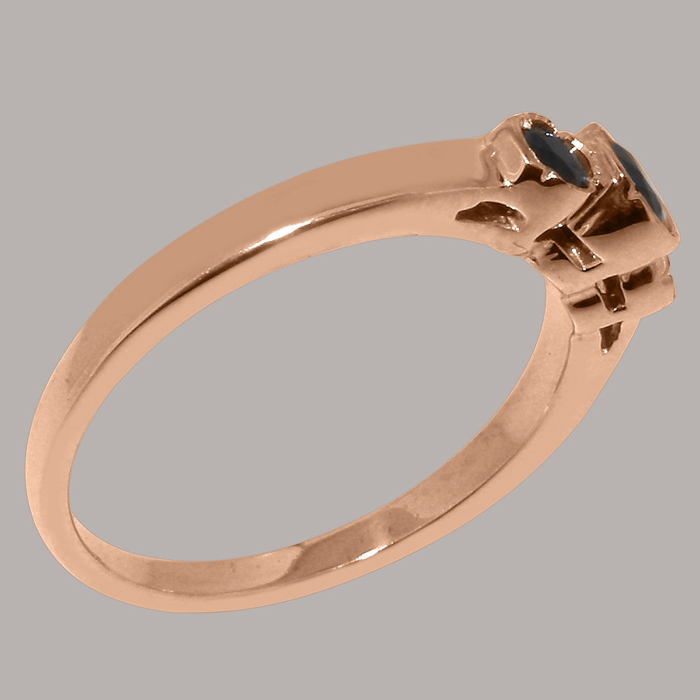 r4010.11_3.jpg Solid Rose Gold Natural Sapphire Womens Trilogy Ring