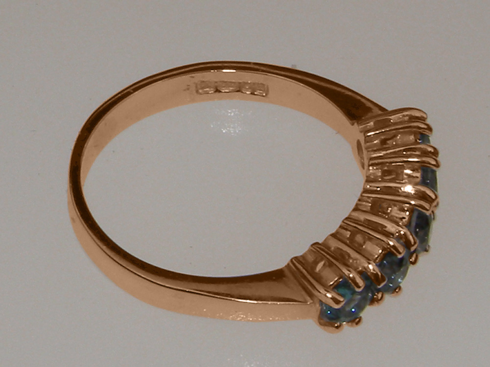 r4039.126_1.jpg Rose Gold Natural London Blue Topaz Womens Eternity Ring