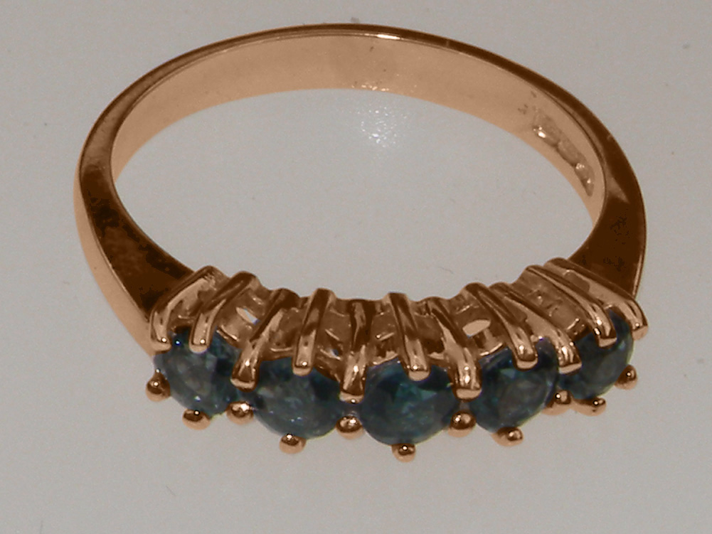 r4039.126_3.jpg Rose Gold Natural London Blue Topaz Womens Eternity Ring