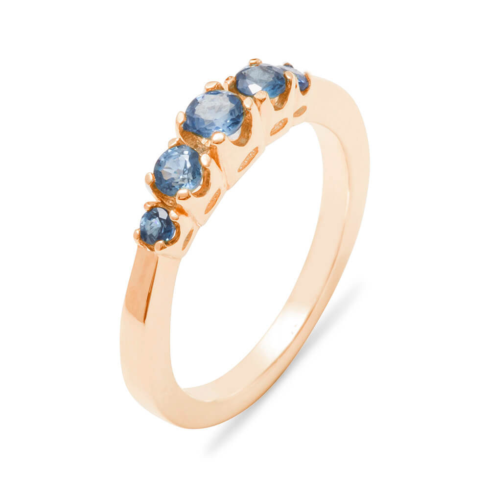 r4111.8_0.jpg Solid Rose Gold Natural Sapphire Womens Band Ring