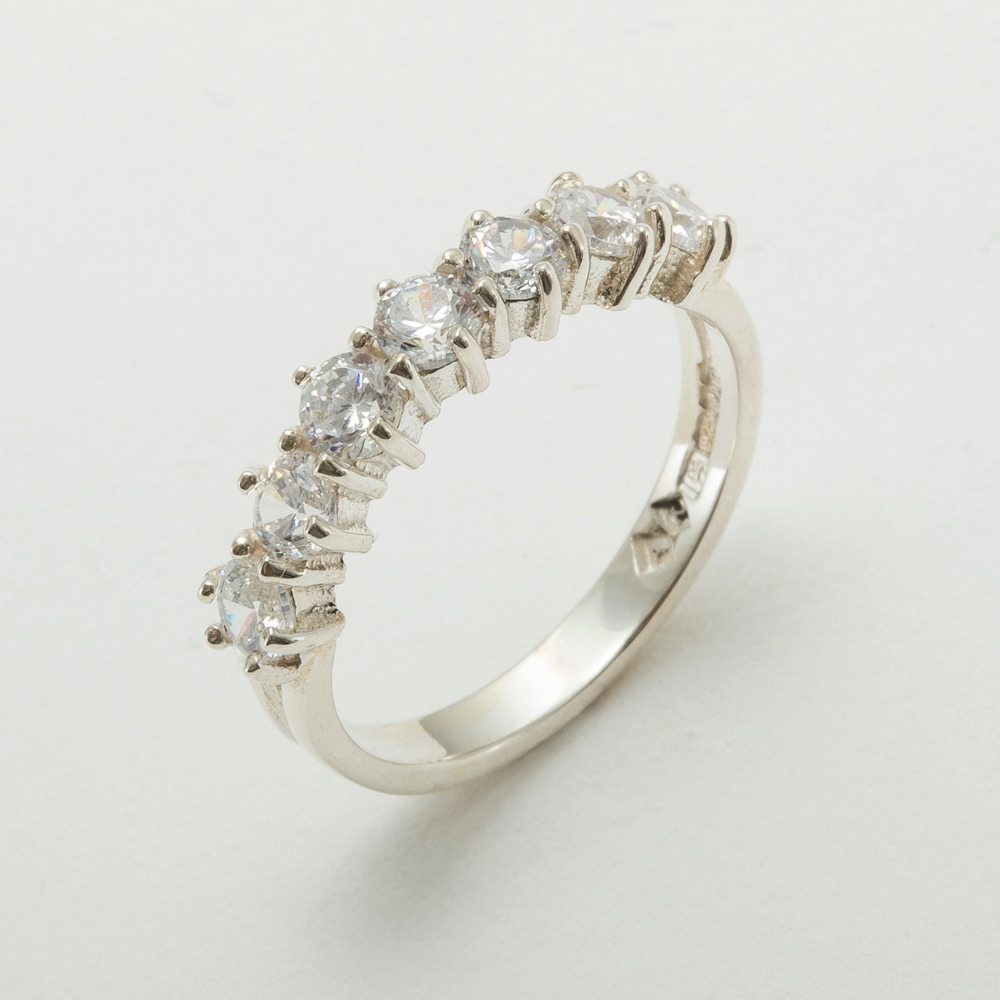 s2013.27_2.jpg White Gold Cubic Zirconia Womens Eternity Ring