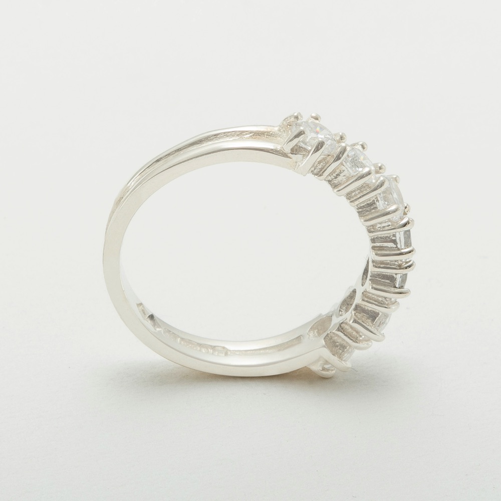 s2013.27_3.jpg White Gold Cubic Zirconia Womens Eternity Ring