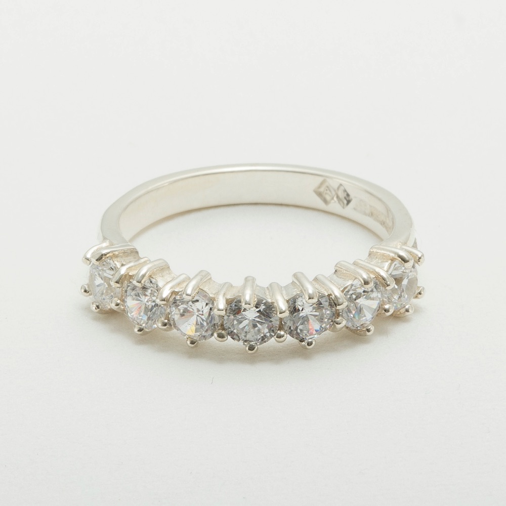 s2013.27_4.jpg White Gold Cubic Zirconia Womens Eternity Ring