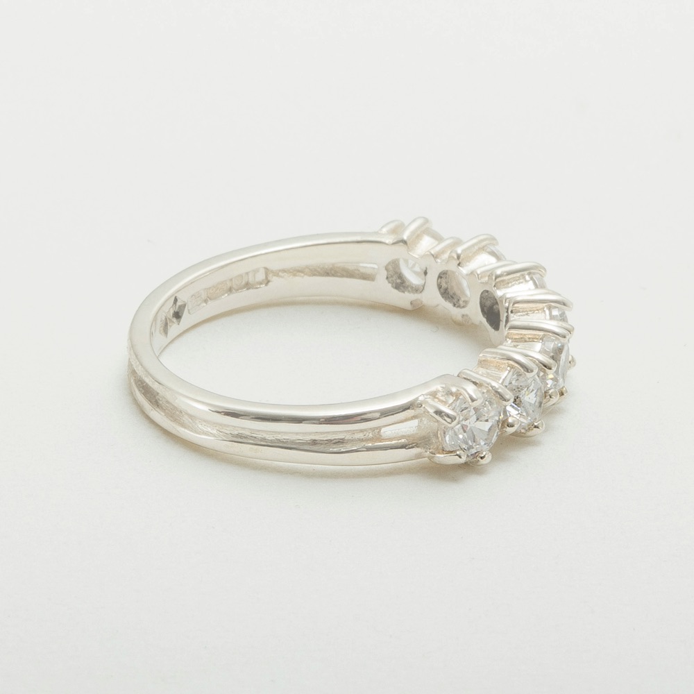 s2013.27_5.jpg White Gold Cubic Zirconia Womens Eternity Ring