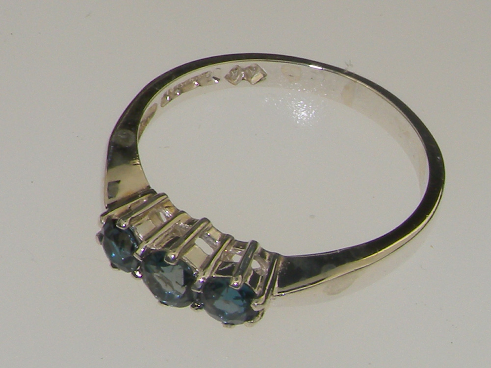 s4065.126_2.jpg White Gold Natural London Blue Topaz Womens Trilogy Ring