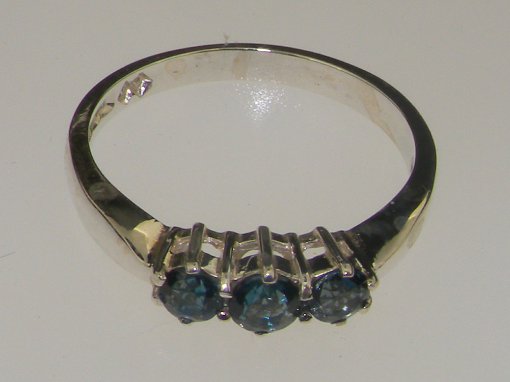 s4065.126_3.jpg White Gold Natural London Blue Topaz Womens Trilogy Ring